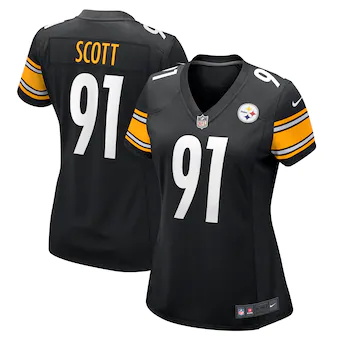 womens nike delontae scott black pittsburgh steelers game p